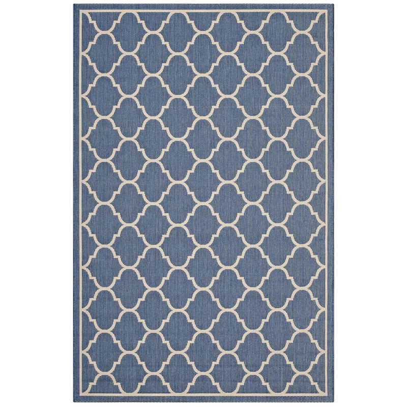 Avena Moroccan Quatrefoil Trellis 8x10 Indoor and Outdoor Area Rug image