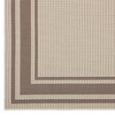 Rim Solid Border 5x8 Indoor and Outdoor Area Rug