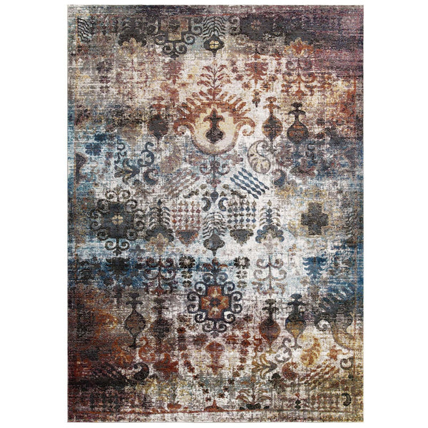 Success Tahira Transitional Distressed Vintage Floral Moroccan Trellis 8x10 Area Rug image