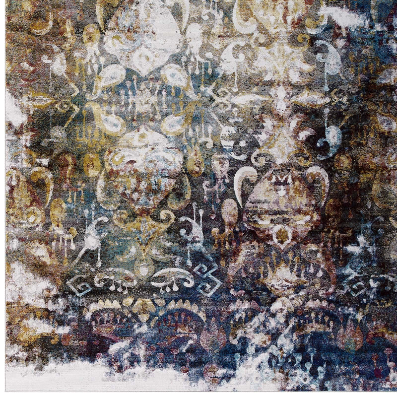 Success Jayla Transitional Distressed Vintage Floral Moroccan Trellis 5x8 Area Rug