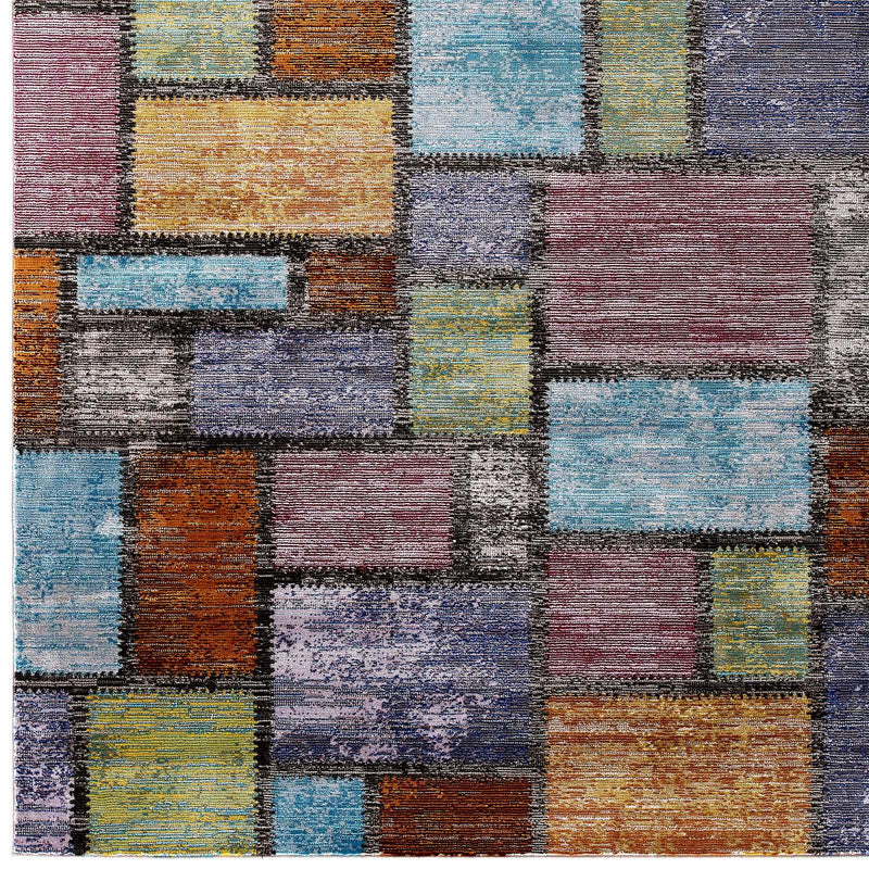 Success Nyssa Abstract Geometric Mosaic 5x8 Area Rug