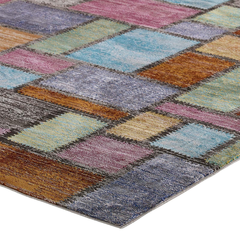 Success Nyssa Abstract Geometric Mosaic 5x8 Area Rug