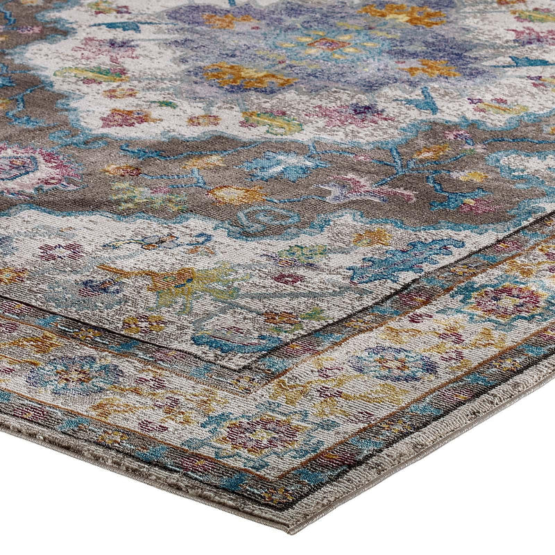 Success Anisah Distressed Floral Persian Medallion 5x8 Area Rug