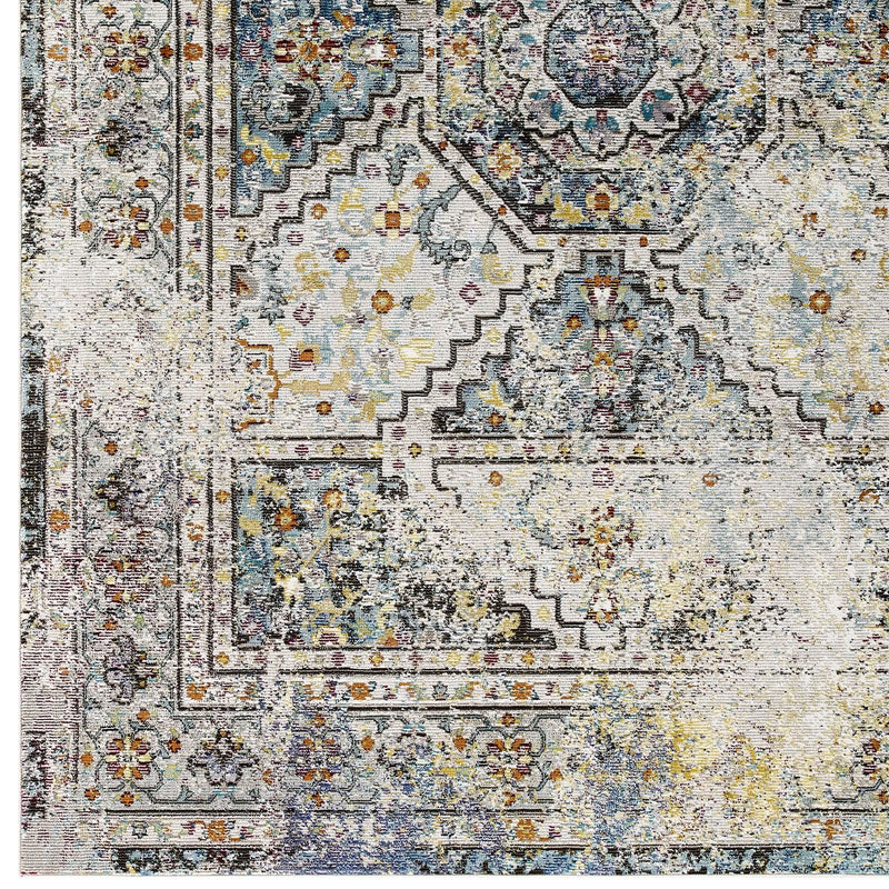 Success Jacinda Distressed Vintage Floral Persian Medallion 5x8 Area Rug