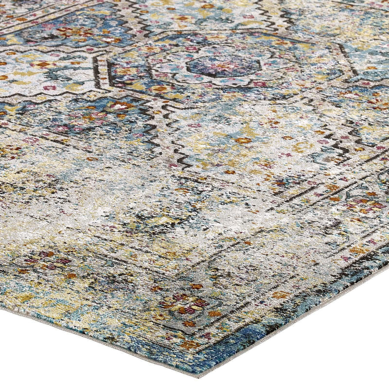 Success Jacinda Distressed Vintage Floral Persian Medallion 8x10 Area Rug