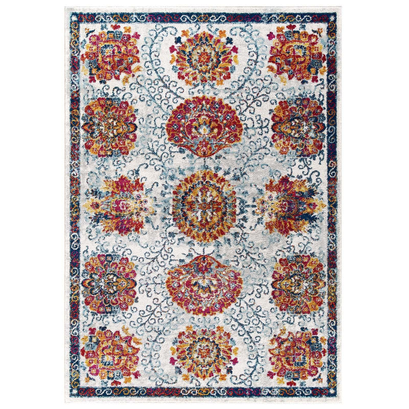 Entourage Kensie Distressed Floral Moroccan Trellis 8x10 Area Rug image