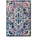 Reflect Primrose Ornate Floral Lattice 5x8 Indoor/Outdoor Area Rug