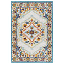 Reflect Ansel Distressed Floral Persian Medallion 8x10 Indoor and Outdoor Area Rug