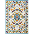 Reflect Freesia Distressed Floral Persian Medallion 5x8 Indoor and Outdoor Area Rug
