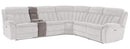 Parker House Furniture Cuddler Entertainment Console in Laurel Dove