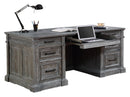 Parker House Gramercy Park Double Pedestal Executive Desk in Vintage Burnished Smoke-3