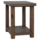 Parker House Lapaz Chairside Table in Rustic Worn Pine