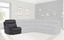 Parker House Mason LAF Chair Recliner Power with USB and Power Headrest in Charcoal