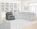Parker House Parthenon LAF Chair Recliner Power with USB and Power Headrest in Titanium