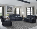 Parker House Paxton Power Loveseat in Navy