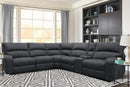 Parker House Polaris Manual Armless Recliner in Slate