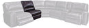 Parker House Salinger Armless Recliner PWR in Twilight