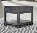 Parker House Veracruz Chairside Table in Rustic Charcoal