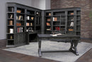 Parker House Washington Heights 13 Piece Library Wall Set in Washed Charcoal
