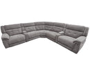 Parker Living Richland - Bristol Grey 7 Piece Modular Power Reclining Sectional with Power Adjustable Headrests