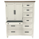 Parker House Americana Modern Bedroom 7 Drawer Door Chest with Workstation