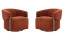 Parker Living Finley Swivel Accent Chair Two Pack