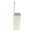 Parker House Americana Modern Bedroom Queen Shelter Bed 2 Nightstands and Dresser with Mirror