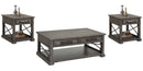 Parker House Sundance - Smokey Grey Cocktail Table with 2 End Tables