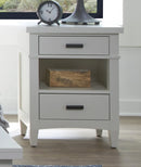 Parker House Americana Modern Bedroom King Platform Bed 2 Nightstands and Dresser with Mirror