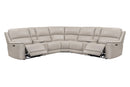 Parker Living Easton - Steamboat Brown 7 Piece Zero Gravity Power Reclining Sectional with Power Adjustable Headrests