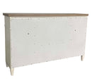 Parker House Americana Modern Bedroom King Shelter Bed with 2 Nightstands and Dresser with Mirror