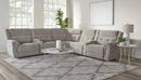 Parker Living Richland - Bristol Grey 7 Piece Modular Power Reclining Sectional with Power Adjustable Headrests