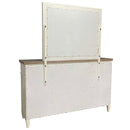 Parker House Americana Modern Bedroom King Shelter Bed 2 Nightstands Dresser with Mirror and Chest