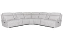 Parker Living Alpine - Airy Midnight 7 Piece Zero Gravity Power Reclining Sectional with Power Adjustable Headrests