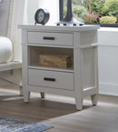 Parker House Americana Modern Bedroom King Platform Bed 2 Nightstands and Dresser with Mirror