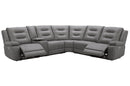 Parker Living Caldwell Fog 6 Piece Modular Power Reclining Sectional with Power Adjustable Headrests