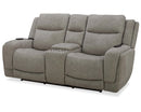 Parker Living Penfield - Frappe Zero Gravity Power Reclining Console Loveseat with Heat Massage and Speaker P3