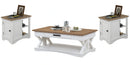 Parker House Americana Modern Cocktail Table with 2 Chairside Tables