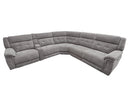 Parker Living Richland - Bristol Grey 6 Piece Modular Power Reclining Sectional with Power Adjustable Headrests