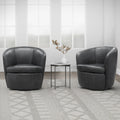 Parker Living Barolo 100% Italian Leather Swivel Club Chair Two Pack