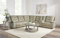 Parker Living Caldwell Fog 6 Piece Modular Power Reclining Sectional with Power Adjustable Headrests