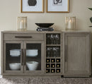 Parker House Pure Modern Dining Multi Functional Server with Bar Cabinet