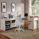 Parker House Boca L Shape Desk with Credenza and Lateral File