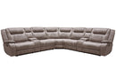 Parker Living Blake - Desert Taupe 7 Piece Modular Reclining Sectional and Entertainment Console