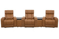 Parker Living Phoenix Zero Gravity Power 3 Seat Home Theater Seating with 2 Wedges and Immersive Audio