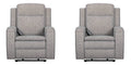 Parker Living Armstrong Power Recliner with Heat Massage and Auto-Glide Two Pack
