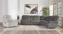 Parker Living Alpine - Airy Midnight 6 Piece Zero Gravity Power Reclining Sectional with Power Adjustable Headrests