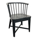 Parker House Americana Modern Dining 48-66 inch Round Dining Table and 4 Black Barrel Chairs