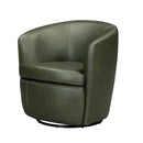 Parker Living Barolo 100% Italian Leather Swivel Club Chair Two Pack