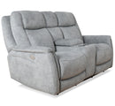Parker Living Linus - Hudson Grey Power Reclining Sofa Loveseat and Recliner